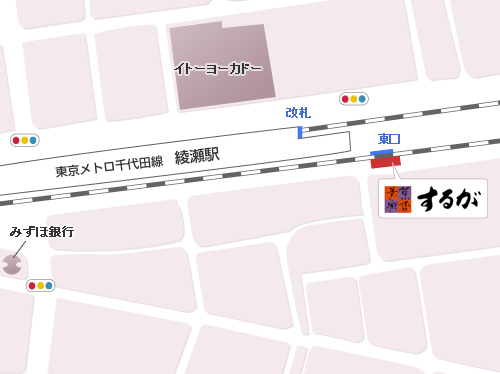 綾瀬駅店アクセスマップ